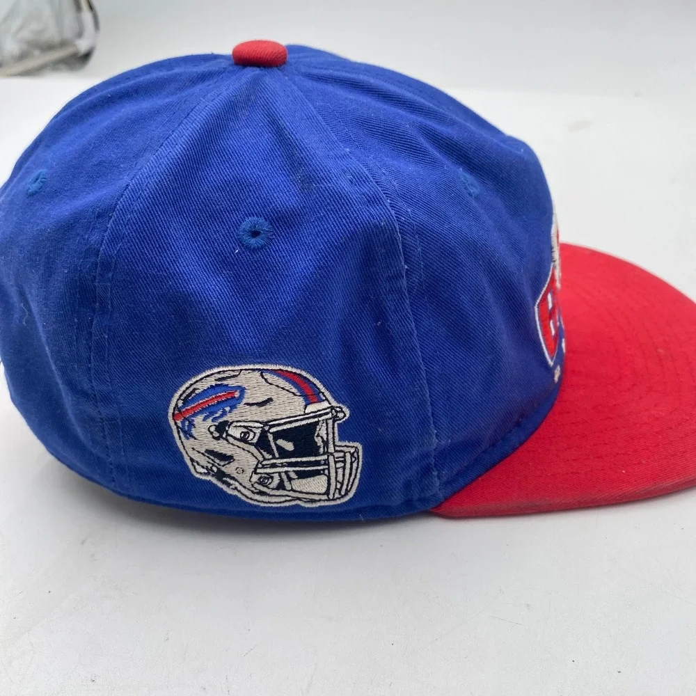 BUFFALO BILLS NFL Team Apparel Snapback Hat Youth Blue Red Cotton Vintage Style